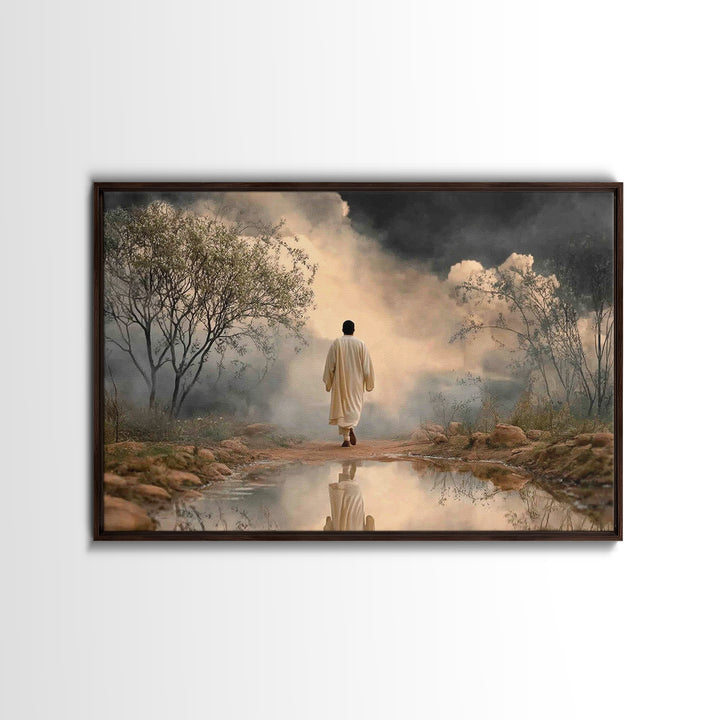 Rising Dawn Hope, Framed Canvas Print, Christian Art Canvas, Christian Wall Art, Subtle Christian Art, Modern Christian Art, Christian Art