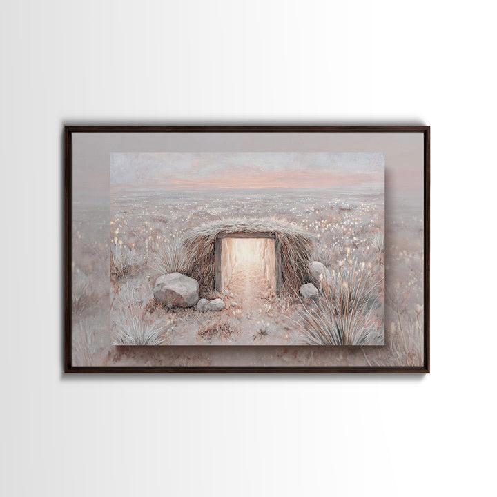Heaven’s Doorway – Framed Canvas Print – Christian Wall Art – Christian Art Canvas – Christian Christmas Art – Christmas Art Prints – Chris