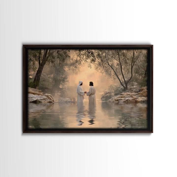 Holy Covenant Stillness – Framed Canvas Print – Christian Wall Art – Christian Art Canvas – Minimalist Christian Art – Christian Gift – Jes