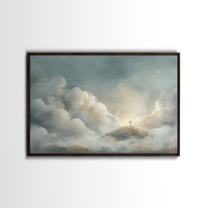 Heavenbound Promise – Framed Canvas Print – Christian Wall Art – Christian Art Canvas – Large Christian Art – Subtle Christian Art – Christ