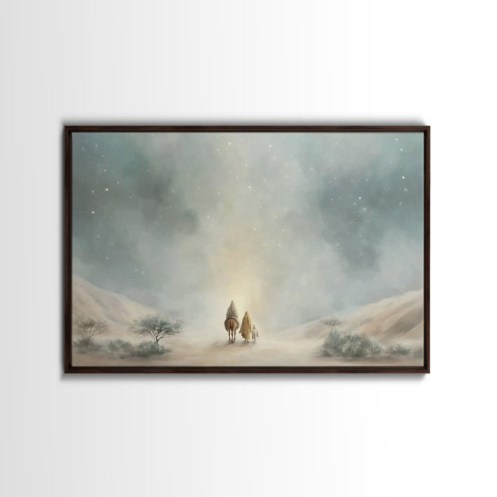 Guided By Light, Framed Canvas Print, Christian Wall Art, Christian Art Print, Subtle Christian Art, Christian Art Canvas