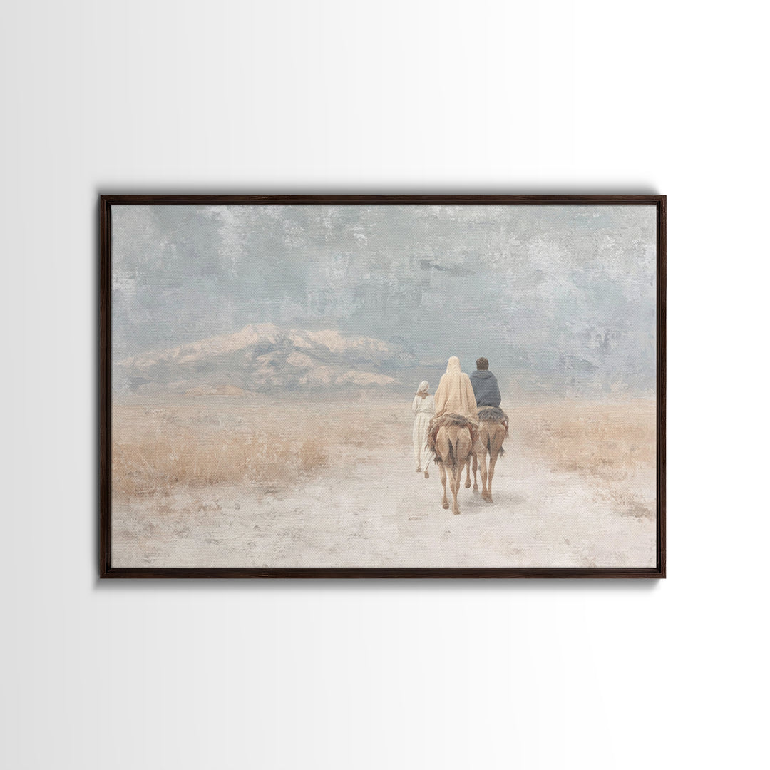 Hope In The Valley – Framed Canvas Print – Christian Art Canvas – Christian Wall Art – Subtle Christian Art – Christian Decorations