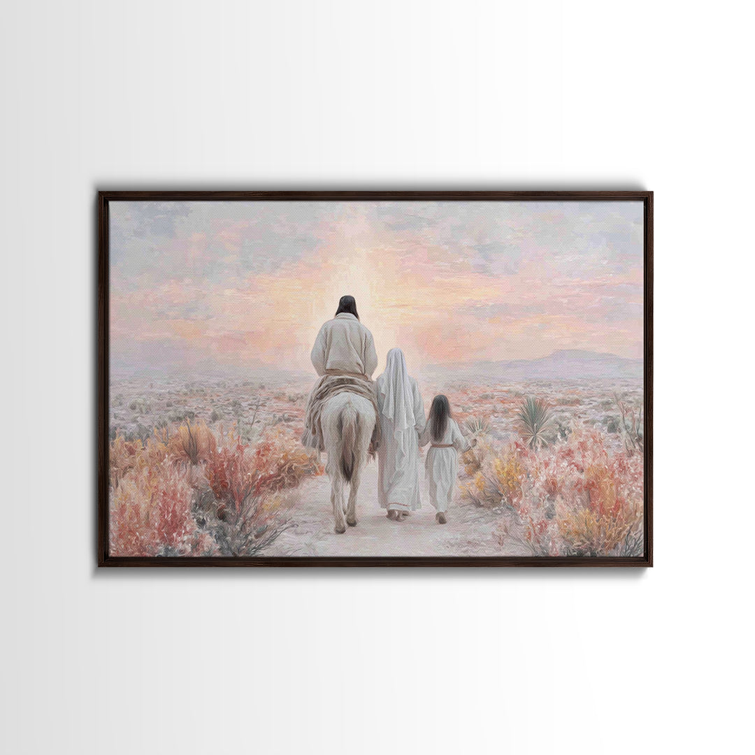 Walk Of Faith – Framed Canvas Print – Christian Art Canvas – Christian Wall Art – Modern Christian Art – Christian Gift Ideas