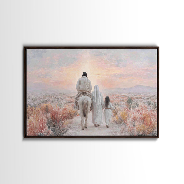 Walk Of Faith – Framed Canvas Print – Christian Art Canvas – Christian Wall Art – Modern Christian Art – Christian Gift Ideas
