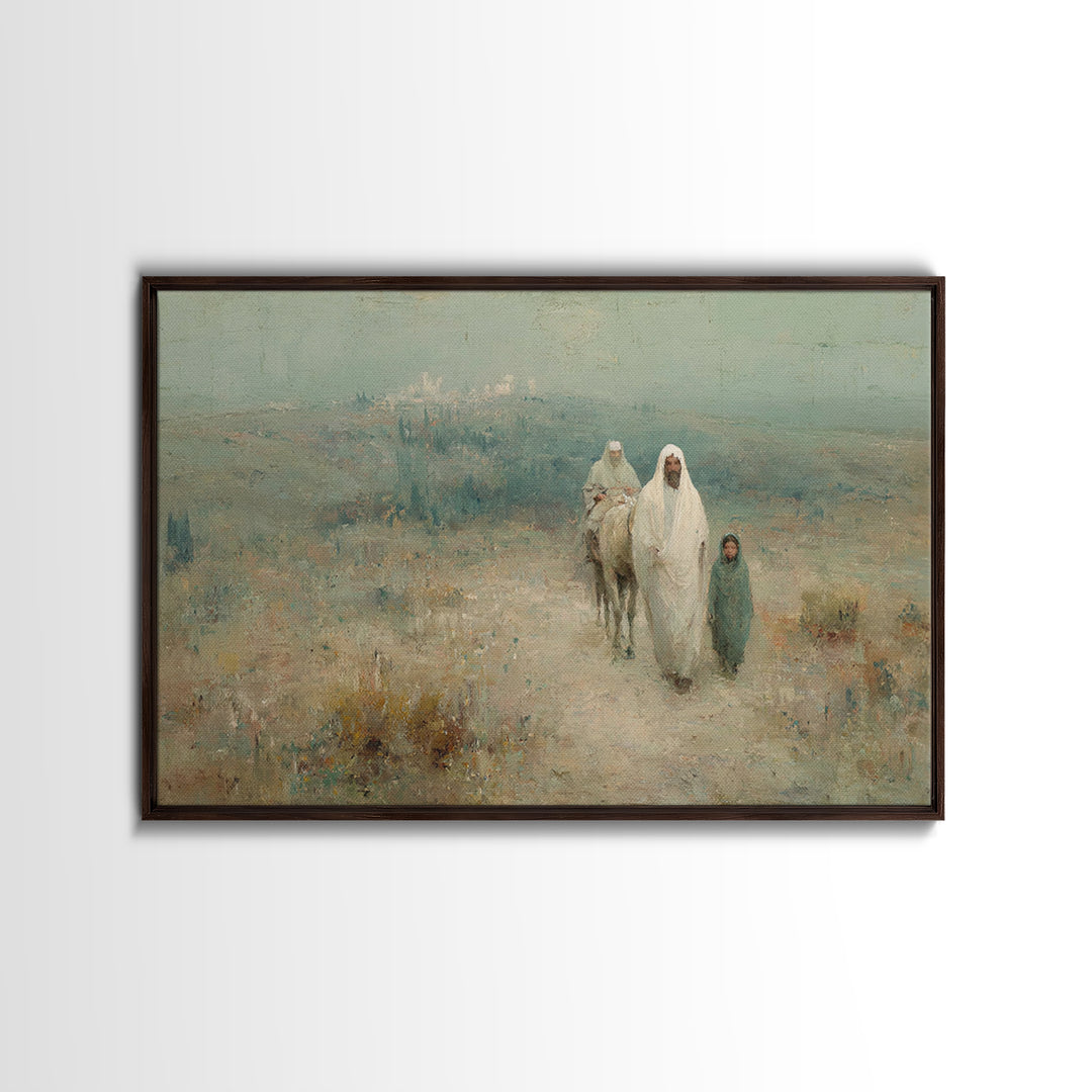Journey Of Faith | Framed Canvas Print | Christian Art | Christian Art Canvas | Christian Wall Art | Christmas Art Prints | Jesus Painting