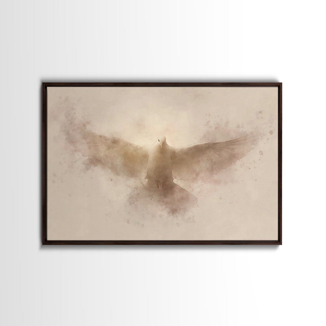 Holy Presence – Framed Canvas Print – Christian Art Canvas – Christian Wall Art – Subtle Christian Art – Christian Christmas Art – Jesus Pa