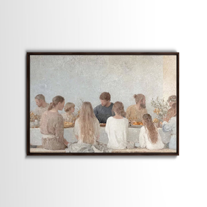 Gathered Grace - Framed Canvas Print - Christian Wall Art - Jesus Painting - Christian Art Canvas - Minimalist Christian Art - Christian Gi