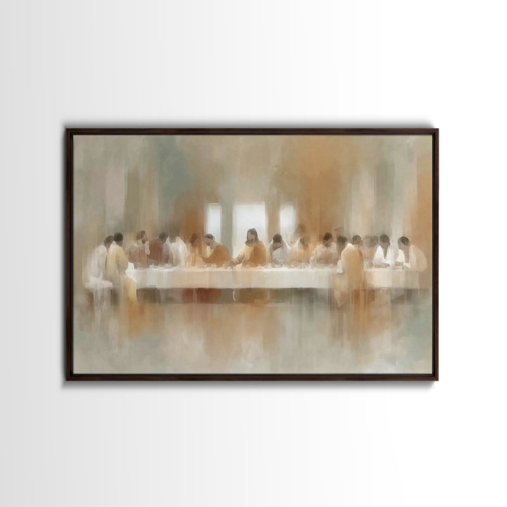 Eternal Gathering - Framed Canvas Print - Christian Wall Art - Christian Art Canvas - Moody Christian Art - Jesus Painting - Christian Chri