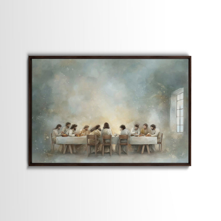 Celestial Table - Framed Canvas Print - Christian Art Canvas - Christian Wall Art - Subtle Christian Art - Jesus Painting - Christian Decor
