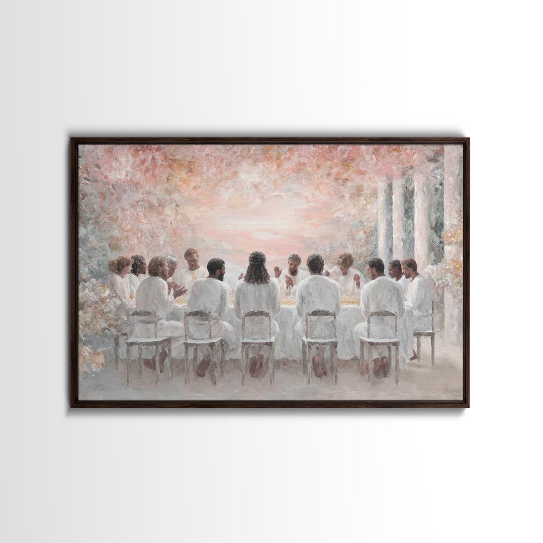 Eternal Fellowship | Framed Canvas Print | Christian Art Canvas | Jesus Painting | Christian Wall Art | Christmas Art Prints | Modern Chris