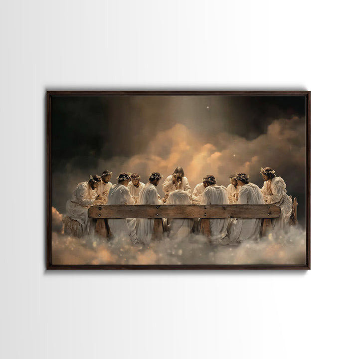 Heavenly Feast Unity | Framed Canvas Print | Christian Christmas Art | Christian Art Canvas | Jesus Painting | Christian Decorations | Mode