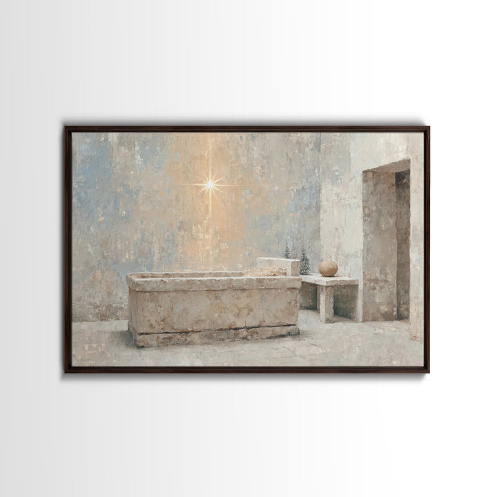Renewed Journey | Framed Canvas Print | Christian Wall Art | Christian Art Canvas | Jesus Painting | Vintage Christian Art | Christian Art