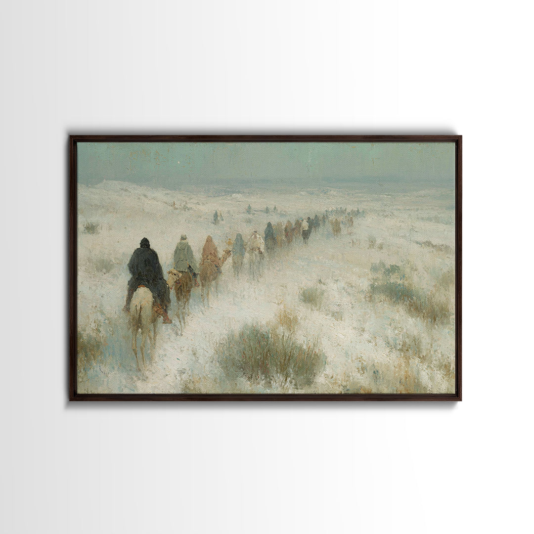 Messiah’s Star | Framed Canvas Print | Christian Christmas Art | Christian Art Painting | Jesus Painting | Christmas Wall Art | Christian A