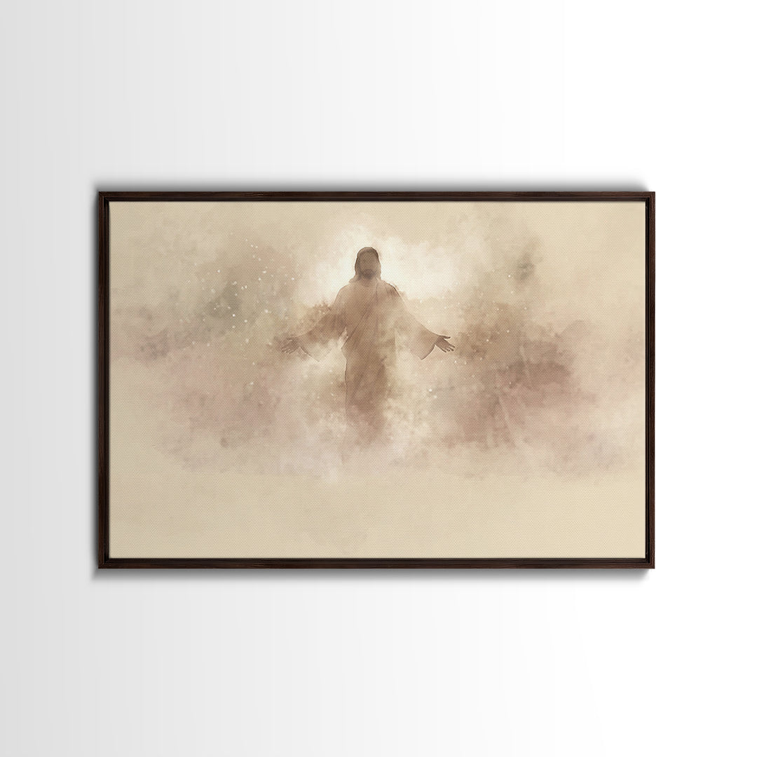 Radiant Messiah | Framed Canvas Print | Jesus Painting | Christian Art Canvas | Christian Wall Art | Christian Art | Christian Art Gift