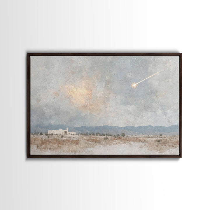 Guiding Light, Framed Canvas Print, Christian Wall Art, Christmas Art, Christian Art Canvas, Christian Christmas Art, Christian Decor For H