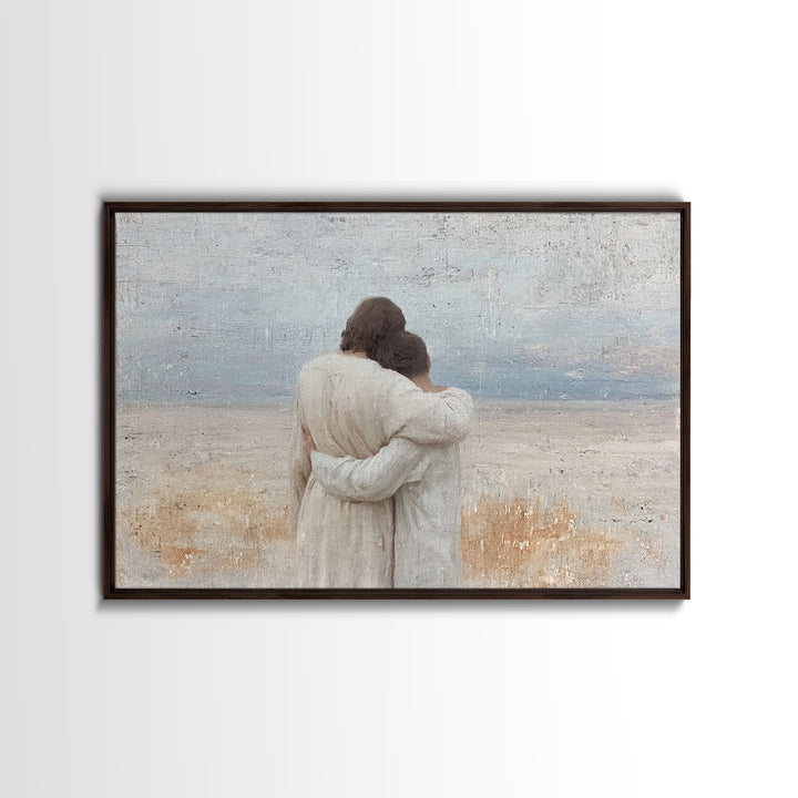 Quiet Restoration – Framed Canvas Print – Christian Wall Art – Christian Art Canvas – Subtle Christian Art – Modern Christian Painting – Ch