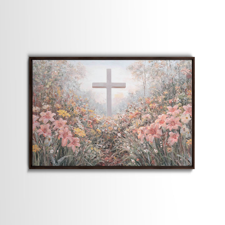 Garden Of Hope | Framed Canvas Print | Christian Art Canvas | Christian Wall Art | Jesus Christmas Art | Christian Gift Ideas | Modern Chri