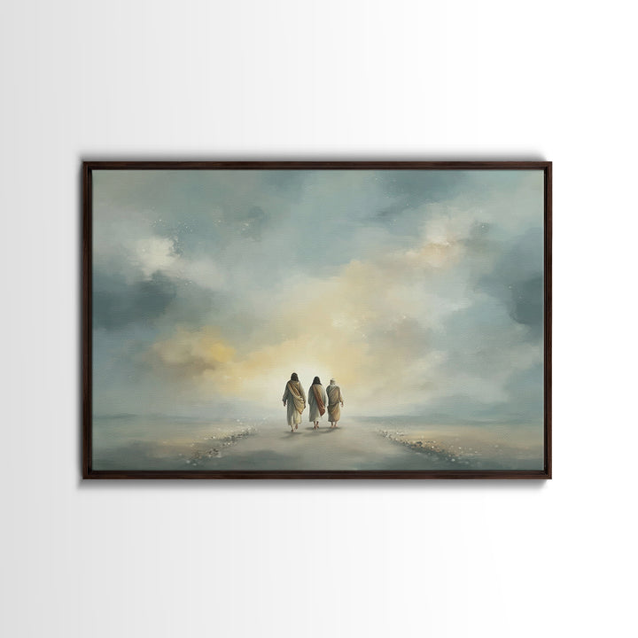 Heavenly Journey – Framed Canvas Print – Christian Wall Art – Christian Art Canvas – Jesus Painting – Christian Christmas Art – Christian D