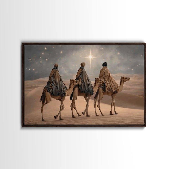 Fields Of Peace | Framed Canvas Print | Modern Christian Art | Christian Art Canvas | Jesus Painting | Christmas Art Work | Christian Gift