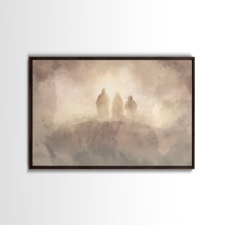Divine Cloud Forms | Framed Canvas Print | Christian Art | Christian Art Canvas | Jesus Painting | Subtle Christian Art | Christian Wall Ar