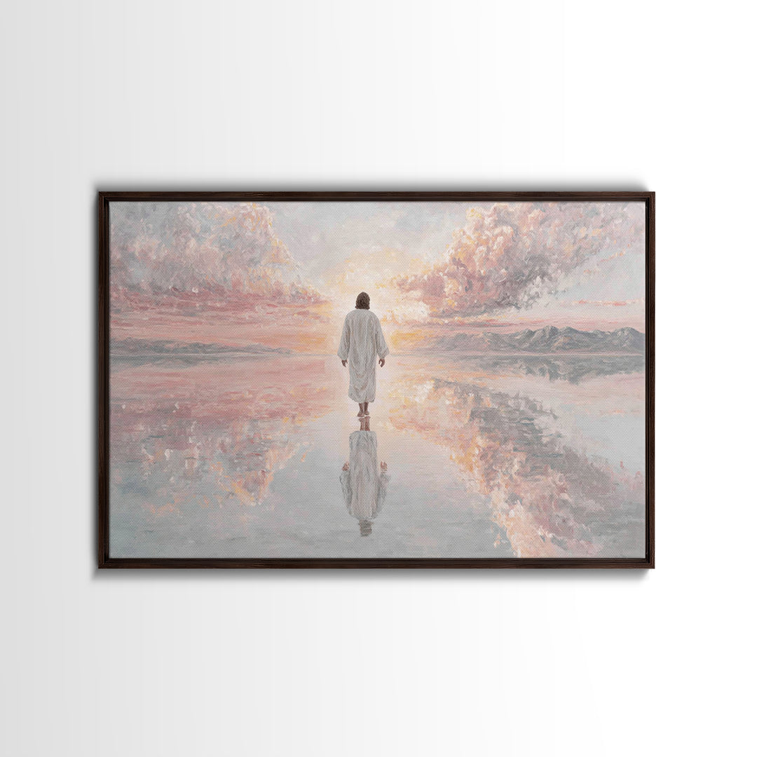 Dawn Of Mercy – Framed Canvas Print – Christian Wall Art – Jesus Painting – Christian Art Canvas – Christmas Wall Art – Christian Decor