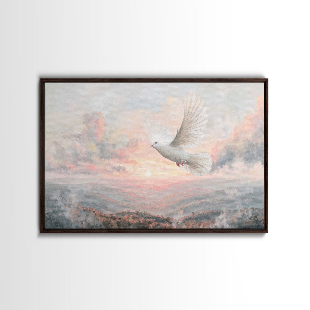 Dawnflight Of Grace | Framed Canvas Print | Christian Art | Christian Wall Art | Christian Art Canvas | Christmas Art Prints | Christian Gi