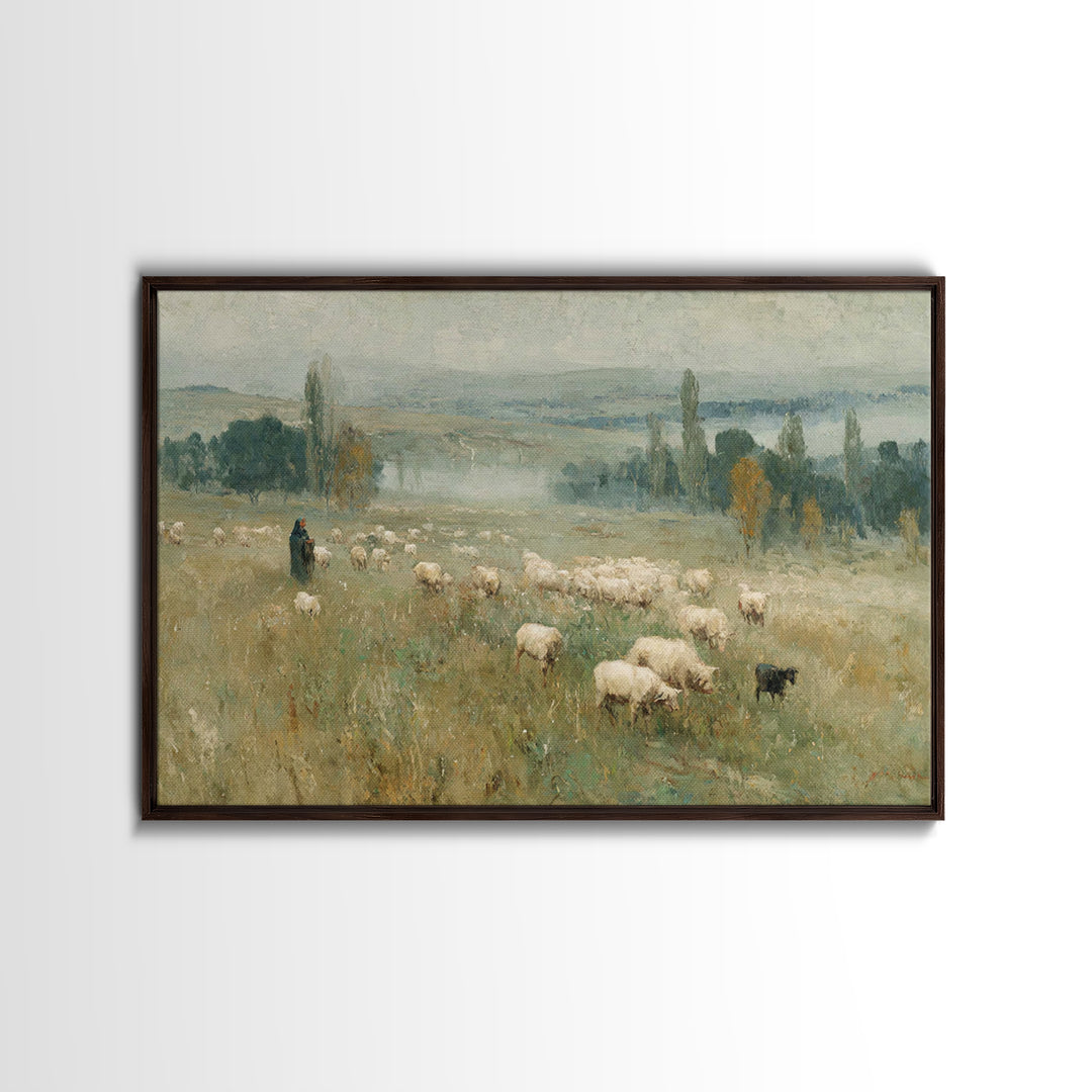 Crossing Light – Framed Canvas Print – Framed Christmas Art – Christian Decoration – Christian Art Prints – Jesus Christmas Art