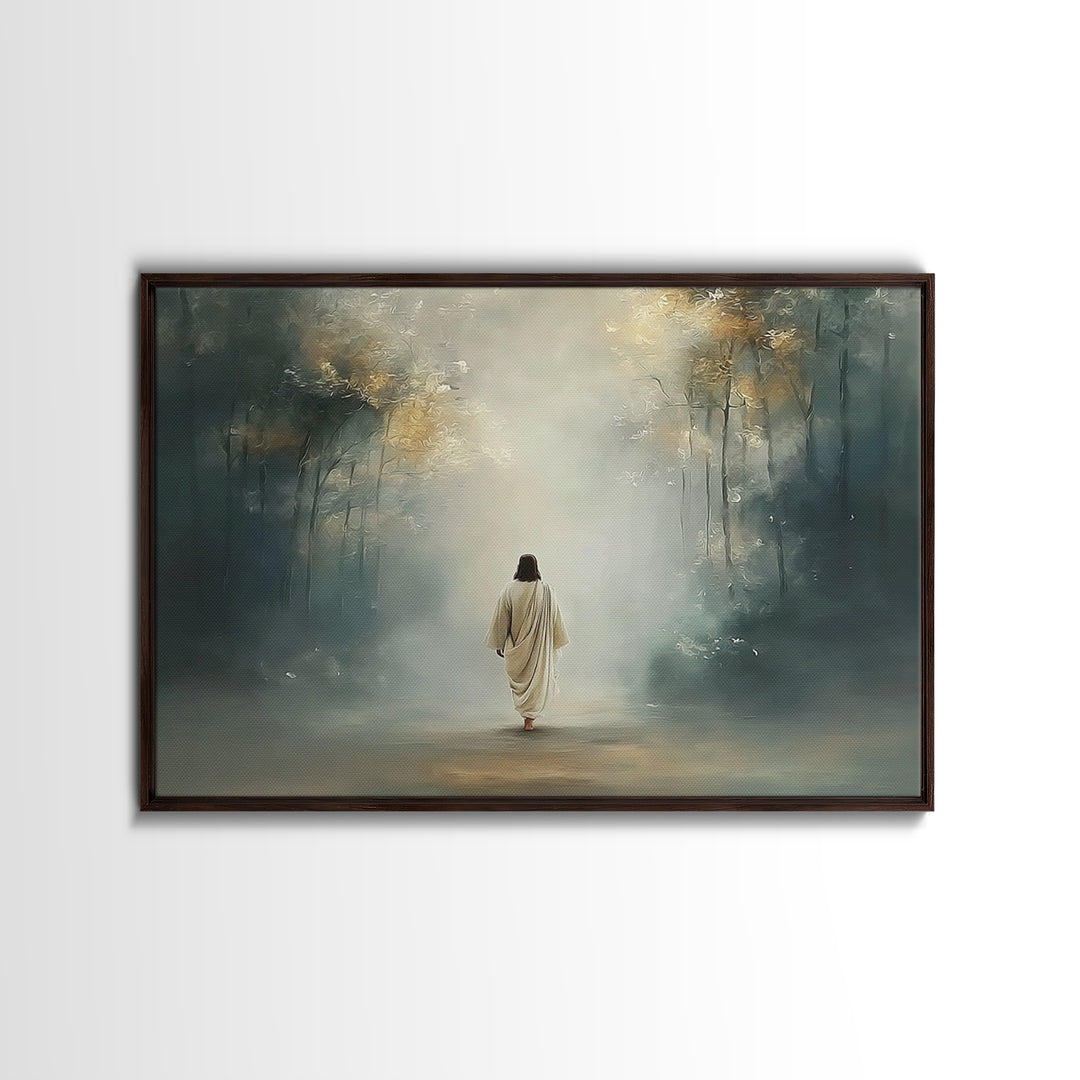 Upper Room Calm – Framed Canvas Print – Christian Art Canvas – Large Christian Painting – Jesus Painting – Christian Wall Art – Subtle Chri
