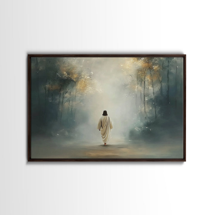 Upper Room Calm – Framed Canvas Print – Christian Art Canvas – Large Christian Painting – Jesus Painting – Christian Wall Art – Subtle Chri