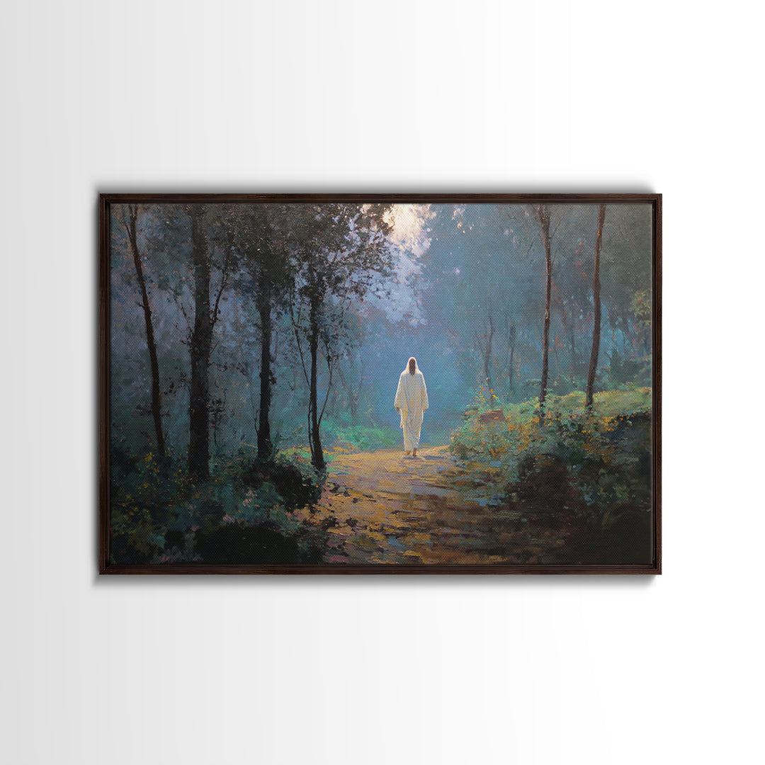 Covenant Feast – Framed Canvas Print – Christian Art – Jesus Painting – Christian Art Canvas – Christian Wall Art – Modern Christian Painti