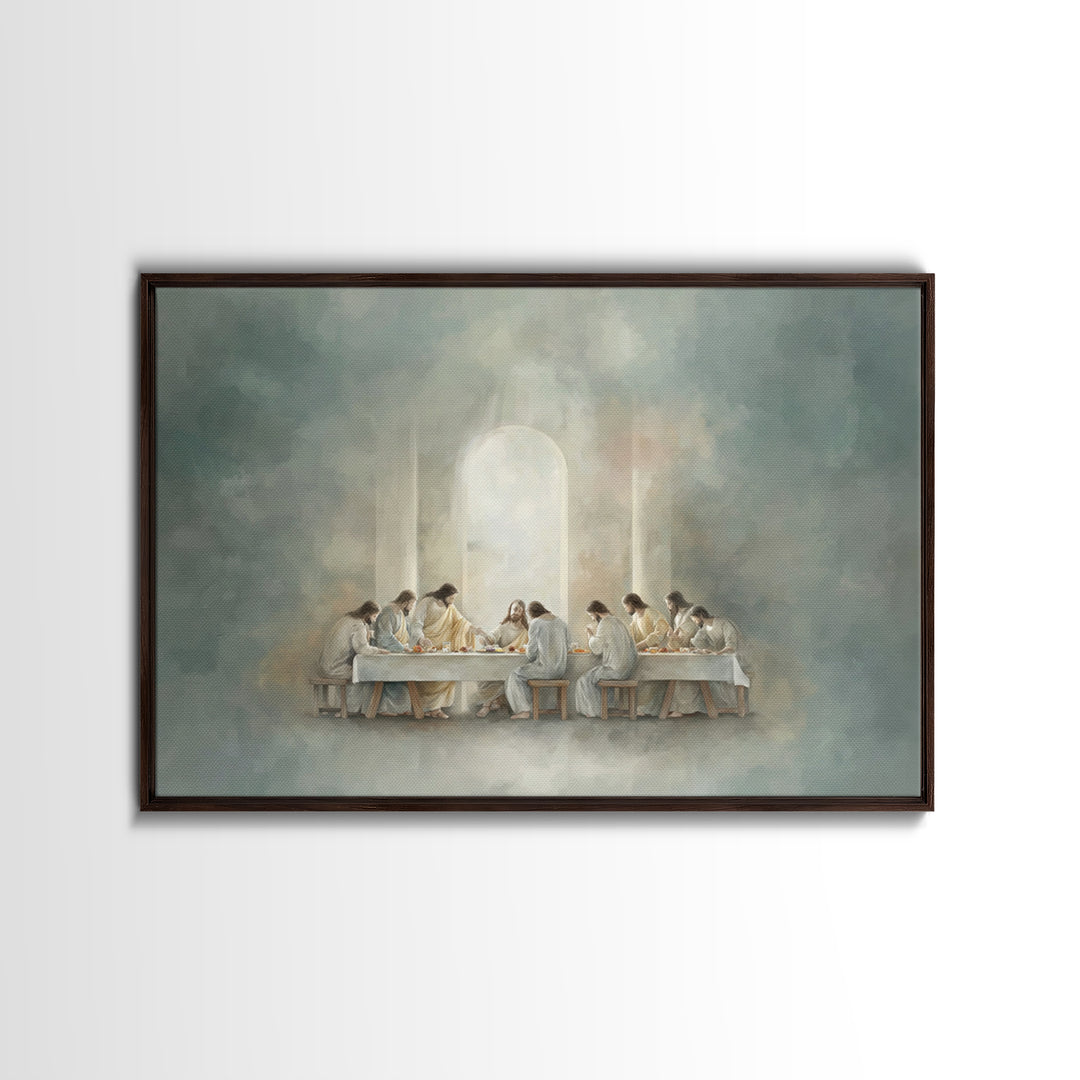 Path Of Grace, Framed Canvas Print, Jesus Painting, Christian Art Canvas, Christian Wall Art, Subtle Christian Art, Christian Gift