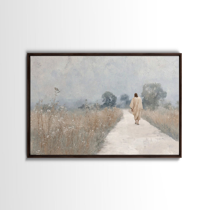 Blessings Of Dawn | Framed Canvas Print | Christian Wall Art | Christian Christmas Art | Jesus Art Print | Vintage Christian Art | Christia