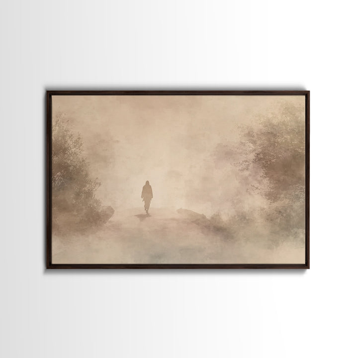 Holy Night Child – Framed Canvas Print – Christian Christmas Art – Jesus Painting – Christian Art Canvas – Modern Christian Art – Christian