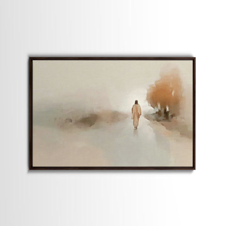 Sacred Gentle Love, Framed Canvas Print, Christian Wall Art, Jesus Painting, Christian Art Canvas, Christian Christmas Art, Large Christian
