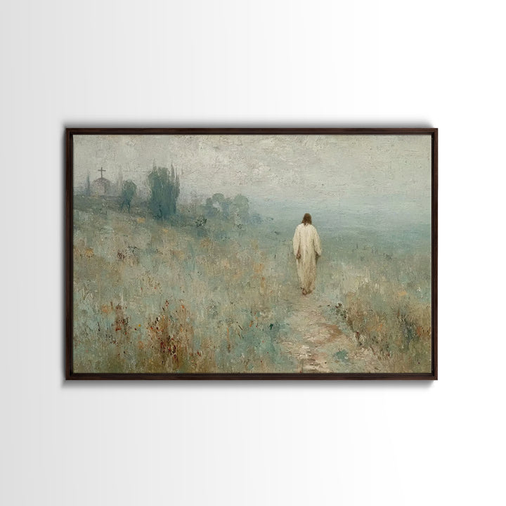 Blossoms Of Promise – Framed Canvas Print – Christian Wall Art – Jesus Painting – Christian Art Canvas – Christian Art – Modern Christian A