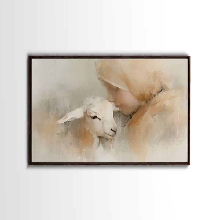 Blooming Way Of Hope | Framed Canvas Print | Christian Art Print | Christian Art Canvas | Christian Wall Art | Jesus Painting | Christian A