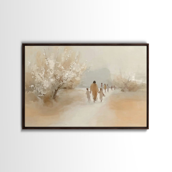 Forest Of Promise, Framed Canvas Print, Christian Wall Art, Christian Art Canvas, Jesus Christmas Art, Modern Christian Art, Christian Gift