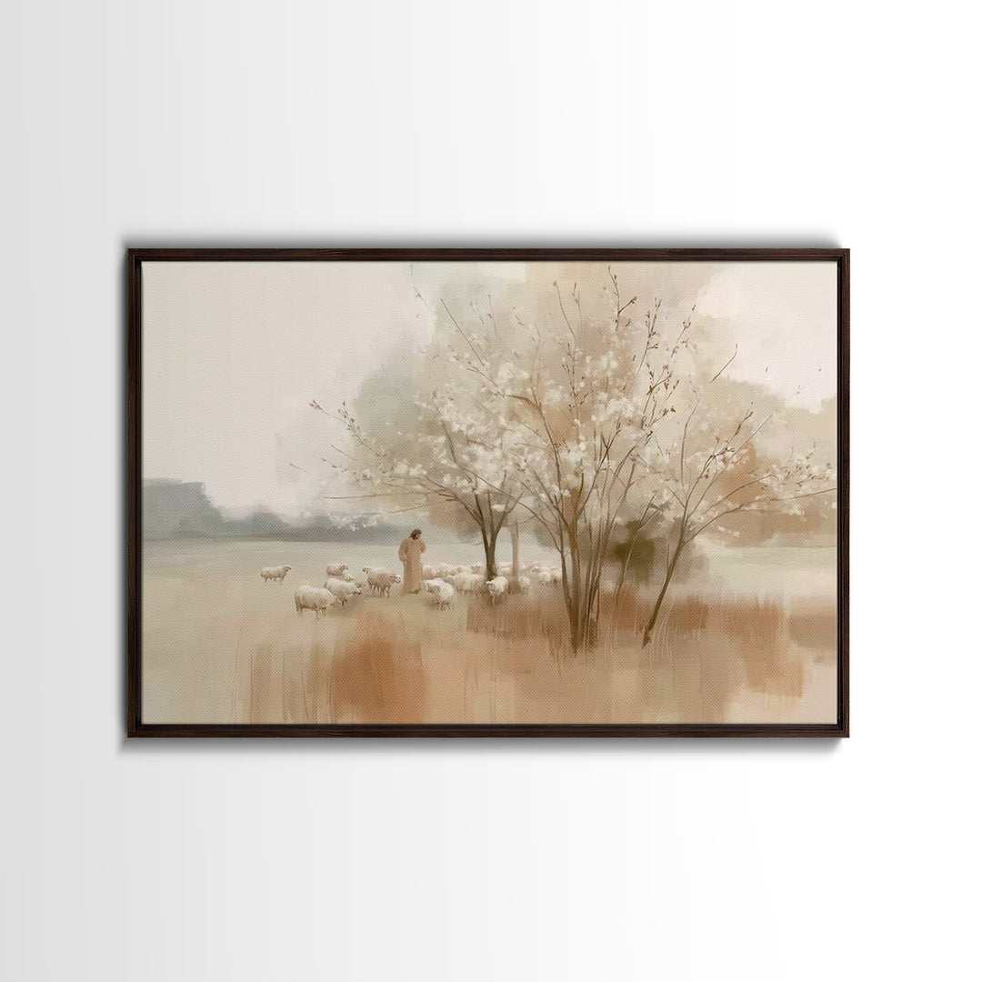 Angel Of Dawn – Framed Canvas Print – Christian Wall Art – Christian Art Canvas – Modern Christian Art – Christmas Art Prints – Christian G