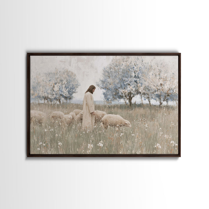 Evening Crosslight – Framed Canvas Print – Christian Art – Moody Christian Art – Christian Art Print – Christmas Wall Art – Unique Christia