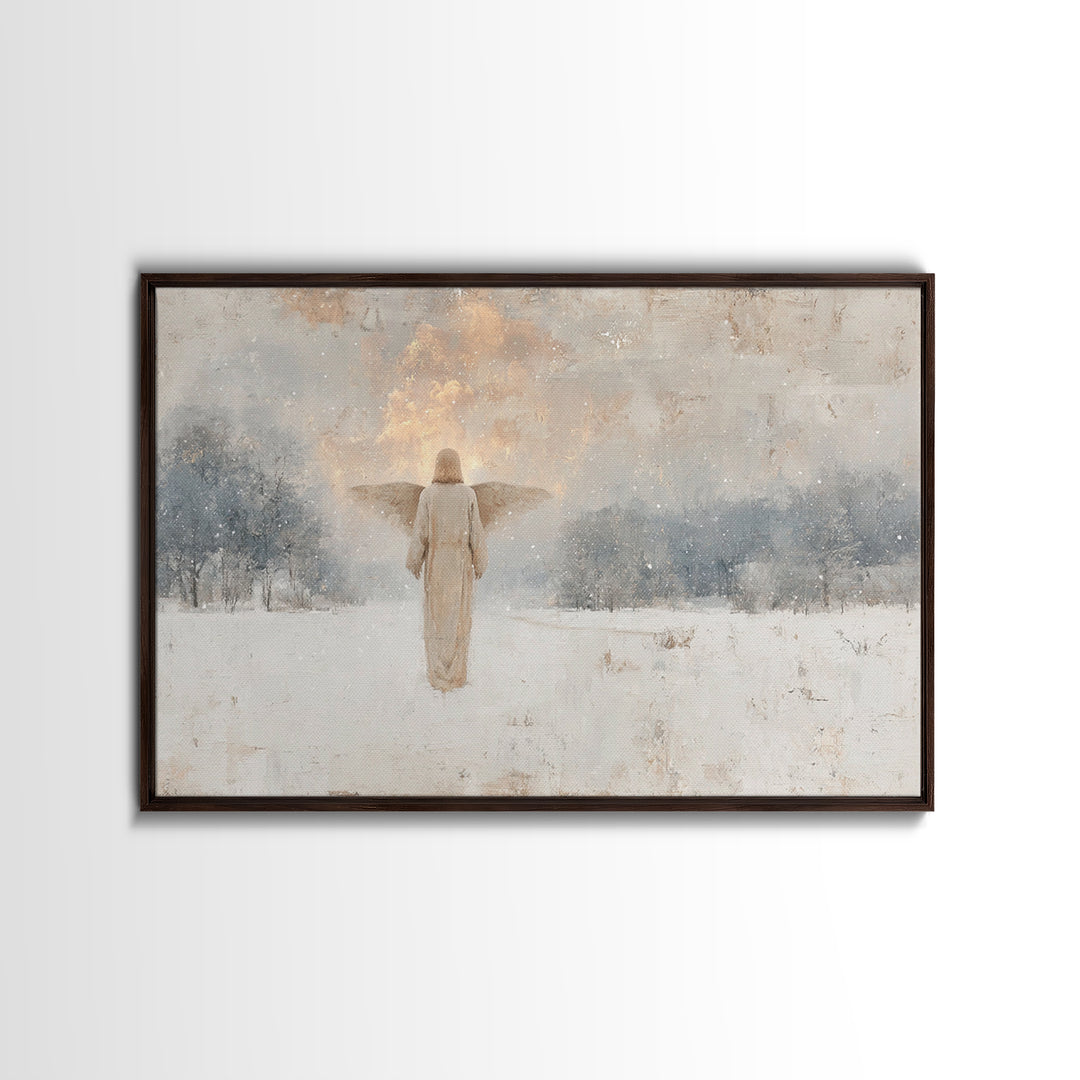 Star Of Salvation – Framed Canvas Print – Christian Wall Art – Christian Art Print – Abstract Christian Art – Christmas Art – Framed Christ