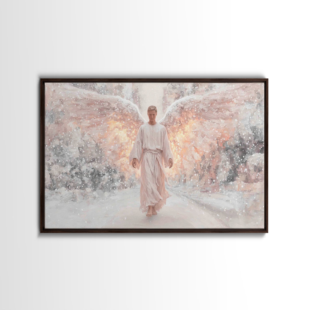 Dawn Of The Cross – Framed Canvas Print – Christian Wall Art – Christian Art Canvas – Modern Christian Art – Christian Painting – Christian