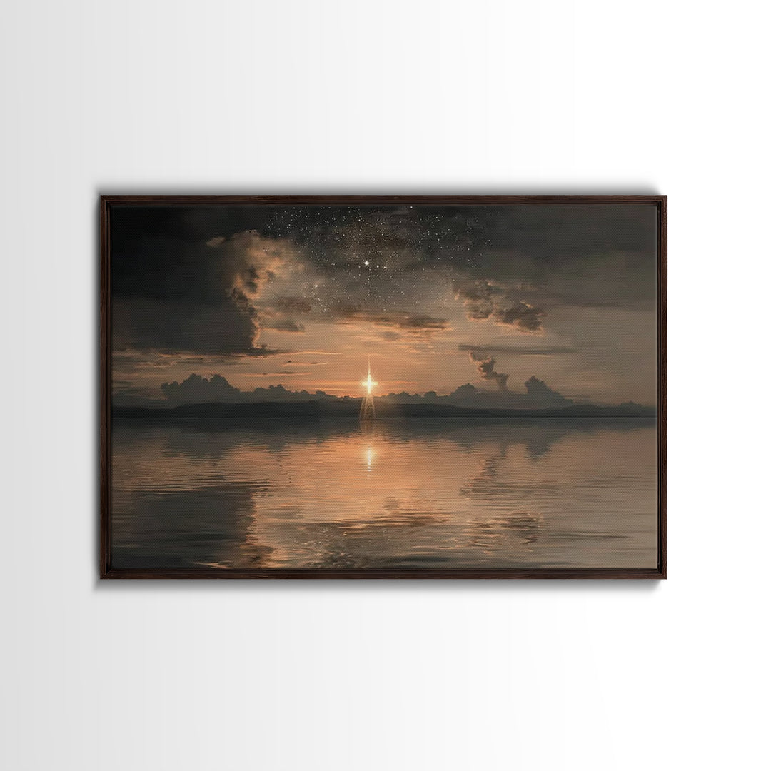 Nativity Grace – Framed Canvas Print – Vintage Christmas Art – Christian Art – Christian Art Canvas – Christmas Art Framed – Christian Chri