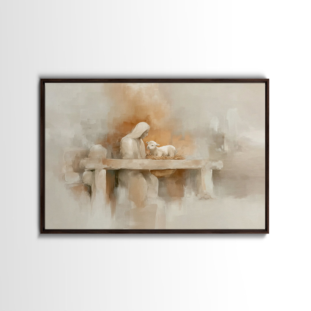 Sunset Redemption – Framed Canvas Print – Christian Wall Art – Christian Art Painting – Christian Art Canvas – Christian Art Print – Christ