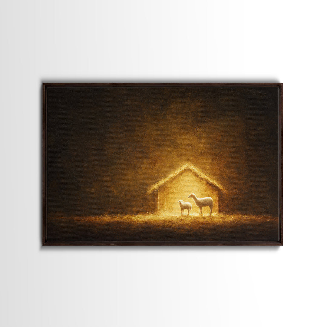 Sacred Communion – Framed Canvas Print – Christian Wall Art – Christian Art Painting – Christian Art Canvas – Christian Gift – Christian Ar
