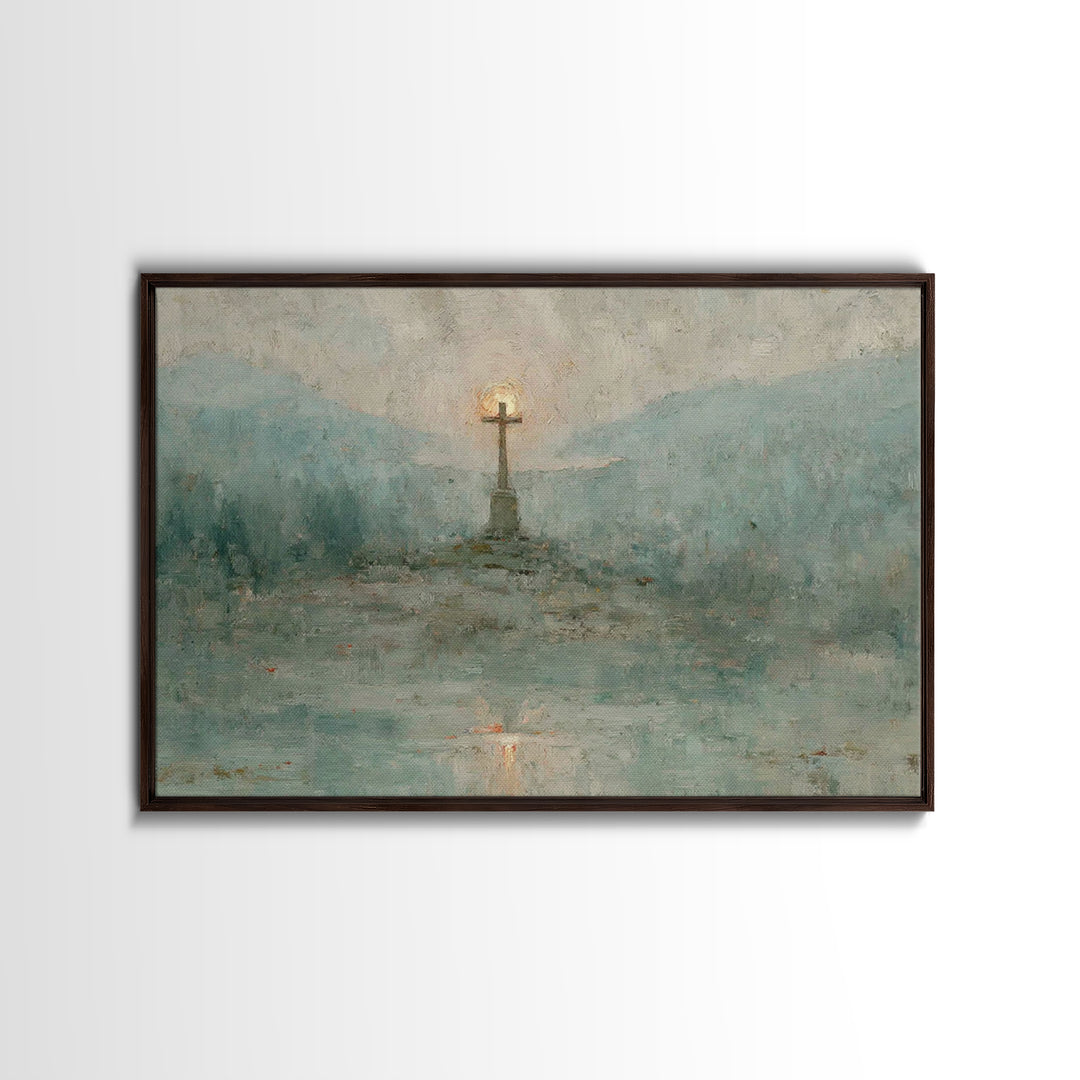 Holy Feast Calm | Framed Canvas Print | Christian Painting | Christian Art Canvas | Christian Decor | Christian Wall Art | Christmas Wall A