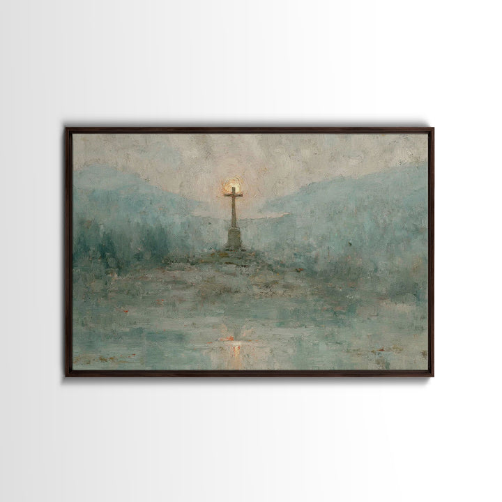 Holy Feast Calm | Framed Canvas Print | Christian Painting | Christian Art Canvas | Christian Decor | Christian Wall Art | Christmas Wall A