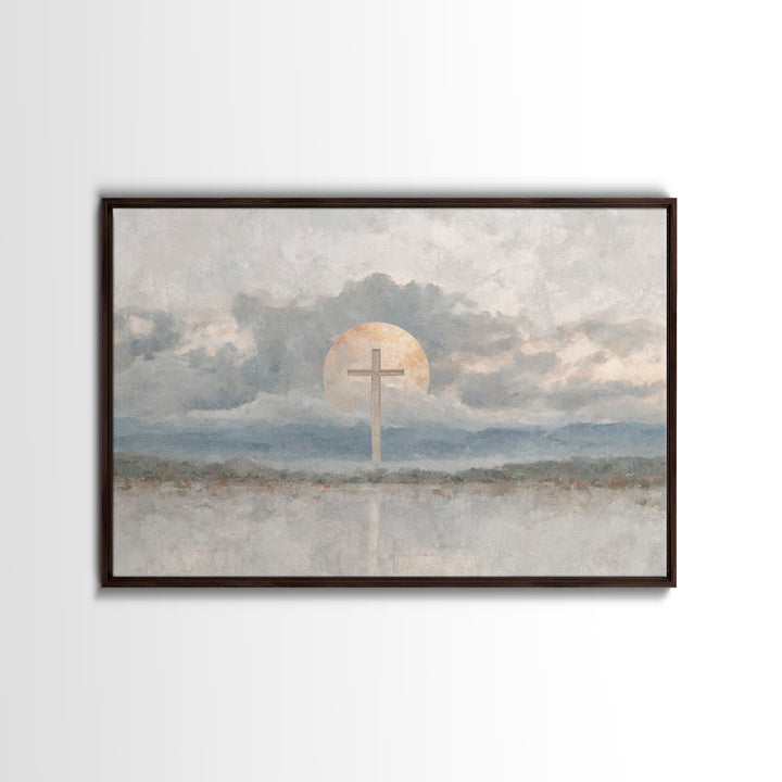 Chalice Of Peace, Framed Canvas Print, Christian Wall Art, Christian Decor, Christian Art Canvas, Christian Painting, Christmas Wall Art