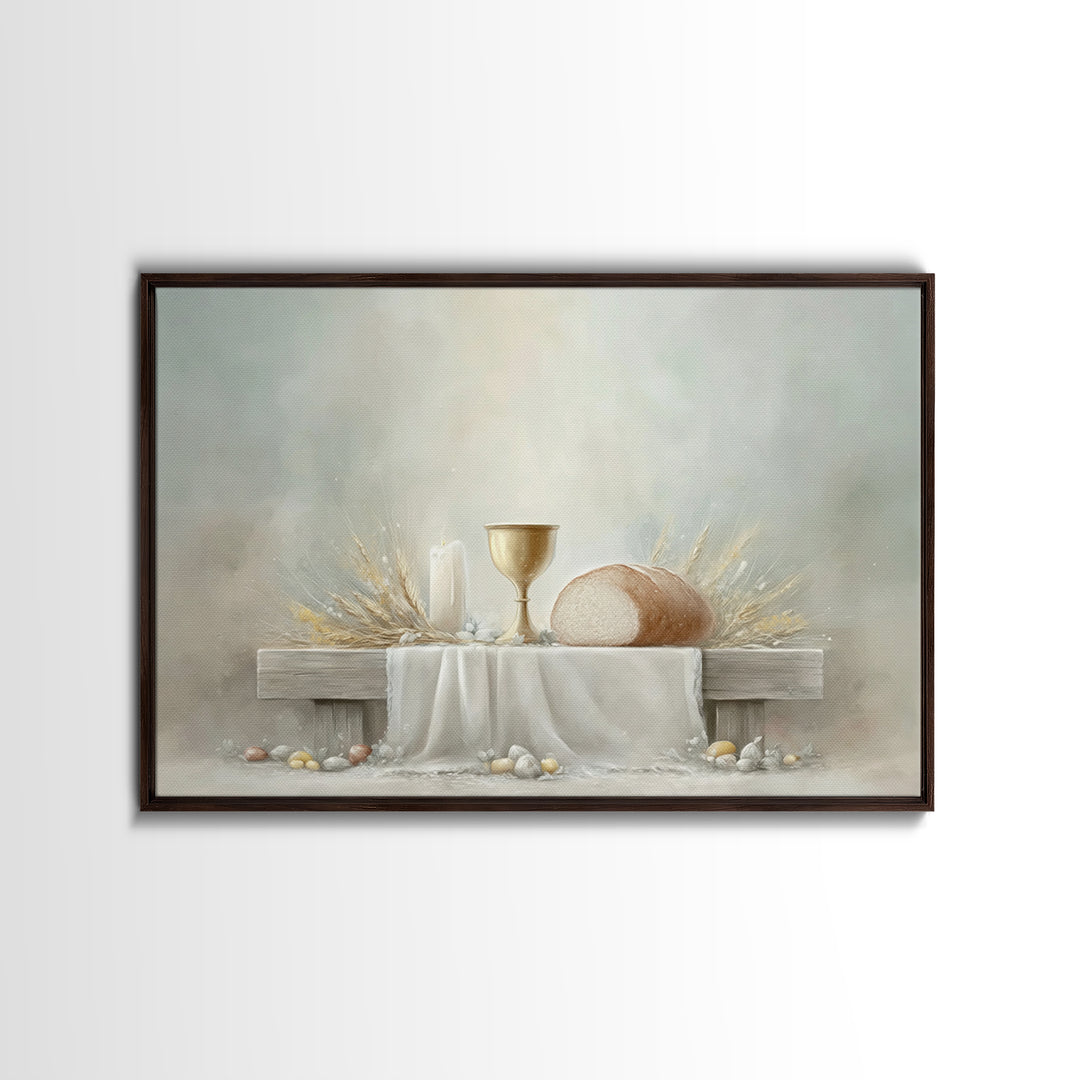 Blessings of Grace - Framed Canvas Print - Christian Painting - Christian Art Canvas - Christmas Wall Art - Christian Wall Art - Jesus Pain