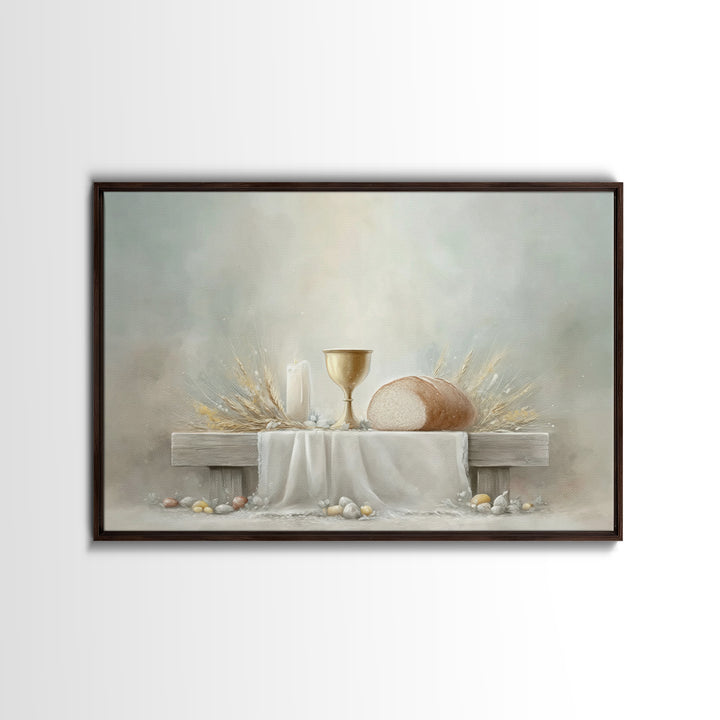 Blessings of Grace - Framed Canvas Print - Christian Painting - Christian Art Canvas - Christmas Wall Art - Christian Wall Art - Jesus Pain