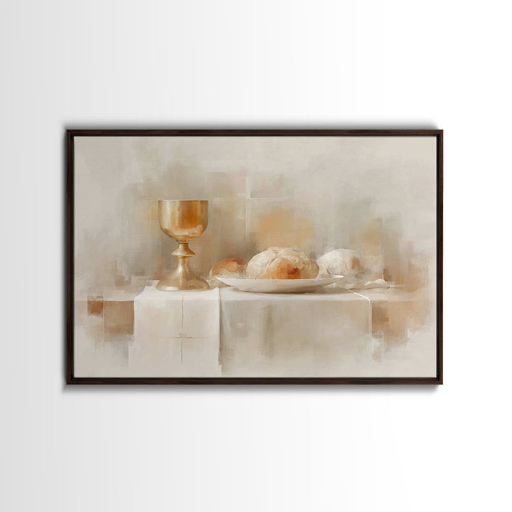 Holy Nativity - Framed Canvas Print - Christmas Wall Art - Christian Art Canvas - Jesus Painting - Christian Painting - Christian Wall Art